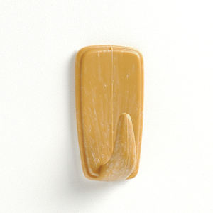 VL. FESTIVA Crochet en plastique à un seul niveau avec motif en bois pour suspendre les vêtements - Product Image 1