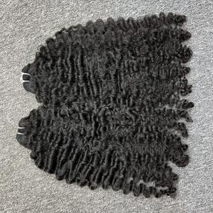 Extensiones de cabello humano rizado de alta calidad en trama al por mayor cabello crudo - Product Image 2