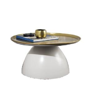 Top Trending Handcrafted Gold Finished Coffee Metal Center Table Mid Metal Top Muebles de hotel decorativos a precio económico - Product Image 1