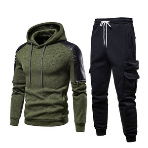 Chándal para hombre diseñado con interior suave transpirable exterior y cremallera frontal ajustable adecuado para deportes diarios o ropa de gimnasio - Product Image 1