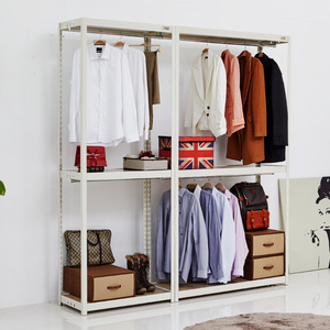 Armario Modular personalizado para hotel, mueble de almacenamiento de dormitorio de lujo, moderno armario de madera blanco, Guardarropa para caminar en almacén - Product Image 4