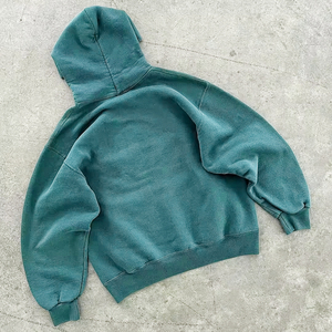 เสื้อฮู้ดแบบไม่มีเชือกสำหรับผู้ชายเสื้อฮู้ดแบบสวมหัวโอเวอร์ไซส์ผ้าคอตตอนแบบกำหนดเอง - Product Image 3