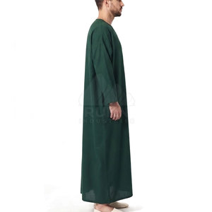 Nueva Jubba Marroquí para Hombre, Algodón, Casual, Elegante, Ropa Islámica Tradicional, Ajuste Cómodo, Detalles Sencillos, Estilo Moderno, Primavera - Product Image 4