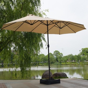 Parapluie de pluie pliable minimaliste en PVC de conception ministérielle avec contrôle manuel coupe-vent et imperméable - Product Image 1