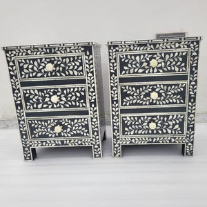 Table de chevet en os et nacre de la meilleure qualité, idéale pour la maison, l'hôtel, le restaurant, table de chevet indienne, nouveau mobilier artisanal - Product Image 1