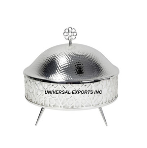 Cazuela de acero inoxidable hecha a mano de diseño, vajilla de metal elegante con diseño clásico, calentador de alimentos de excelente calidad - Product Image 1