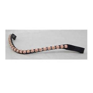 Elegante banda de cejas de caballo en forma de V Premium, accesorio de brida ecuestre duradero, equipo de equitación decorativo cómodo - Product Image 1