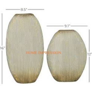 Vase en aluminium de couleur grise de meilleure qualité Resorts de mariage Décor de table Vases et pots à fleurs Vases en métal de grande taille de qualité supérieure - Product Image 3