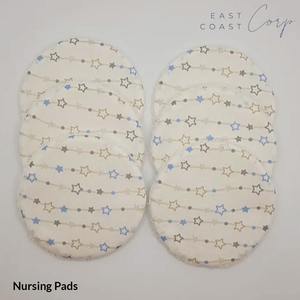 Coussinets d'allaitement doux et absorbants en coton bio, réutilisables et lavables avec doublure sèche - Product Image 1