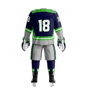 Uniforme de hockey sobre hielo transpirable con logotipo personalizado, ropa deportiva profesional, uniforme de hockey sobre hielo para venta en línea - Product Image 6