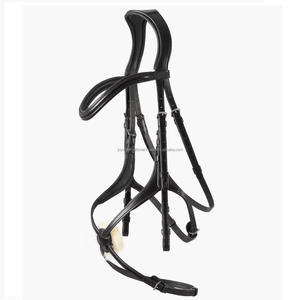 Brida de cuero de primera calidad Bosal Headstall Mecate Set para equitación y carreras de caballos - Product Image 6