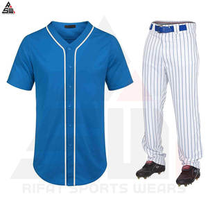 Conjuntos de uniformes de béisbol para adultos Unisex transpirables de peso ligero de alta calidad cómodos multicolor 100% poliéster - Product Image 2