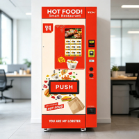 Distributeur automatique de repas chauds TCN, système commercial intelligent de distribution de repas frais avec chaîne du froid et refroidissement par onduleur pour bureaux et centres commerciaux