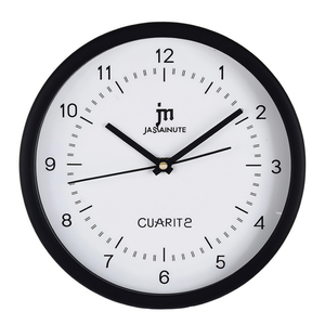 Reloj de Pared JUSTAMINUTE (12x26cm) con Termómetro e Higrómetro Blanco y Negro JA7071NB - Product Image 2