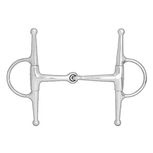 Filete de caballo de acero inoxidable con broca articulada de mejilla completa | Tachuela de entrenamiento ecuestre Equipo de control de caballo duradero - Product Image 1