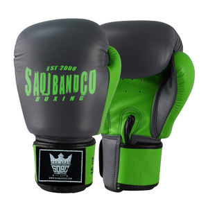 Guantes de boxeo al por mayor de alta calidad de cuero de vaca guantes de boxeo de cuero genuino guantes de boxeo con logotipo personalizado - Product Image 5