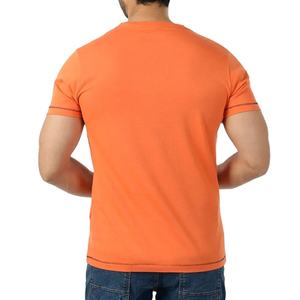 V Neck Slim Fit Summer Design <b>T</b>-<b>Shirt</b> OEM Custom Clothes Short Sleeve Breathable 210 Gsm Comfortable <b>Longline</b> Casual Wear - Product Image 3
