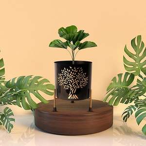 Support de sol en fer robuste avec revêtement en poudre résistant à la rouille pour une utilisation intérieure et extérieure - Product Image 2