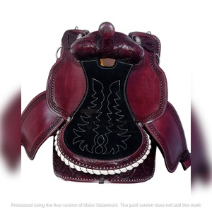 Conjunto de cabezada y pechopetral occidentales hechos a mano, equipo y accesorios para caballos, producto ecuestre - Product Image 3