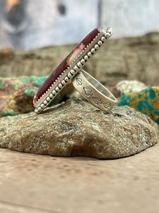 Handmade Sterling <b>Silver</b> Dahlia Rose <b>Adjustable</b> <b>Ring</b> Unique Pink Gemstone Jewelry Gift For Women Her - Product Image 2