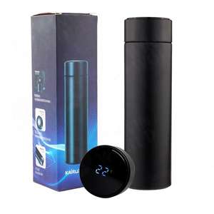 500ml Creative Smart LED <b>Vacuum</b> Flask Modern Design Stainless Steel Water Bottle Temperature Display Customized Logo 6-12 Hours - Product Image 1