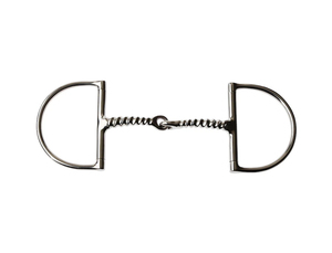 Brida de Anillo Dee para Caballo con Boquilla de Acero Inoxidable Tipo Sacacorchos y Acabado Pulido Liso para Equitación - Product Image 4