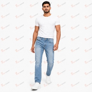 Fabricant de jeans pour hommes, vente en gros de pantalons en denim, jeans décontractés sur mesure, coupe slim, jambe droite, extensibles, qualité supérieure, marque privée - Product Image 3