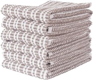 100% coton Premium rayé armure cuisine serviettes thé Golf torchons tissé torchon bonne qualité plaine livraison directe compressé - Product Image 5