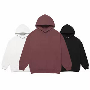 เสื้อสเวตเตอร์แบบสวมศีรษะโอเวอร์ไซส์ผ้าฝ้าย100% มีฮู้ดแบบปรับแต่งได้สำหรับผู้ชาย - Product Image 6