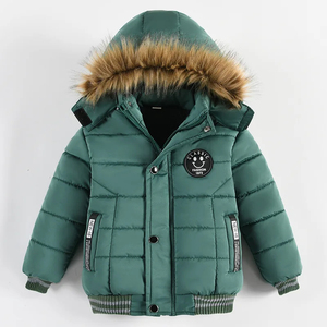 Wholesale Custom Embroidered <b>Kid</b> size Puffer <b>Jackets</b> Best Quality puffer <b>Jacket</b> with removeable Hoodie Custom Puffer <b>Jacket</b> - Product Image 1