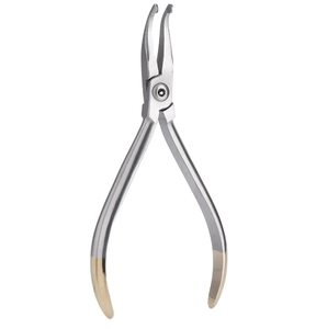 Pince dentaire incurvée orthodontique de cintrage de fil avec la source d'alimentation manuelle d'acier inoxydable de poignée d'or - Product Image 5