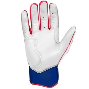 Gants de frappe de baseball en cuir véritable, couleur personnalisée, service professionnel ODM OEM, sangle de poignet réglable, gants de sport - Product Image 3