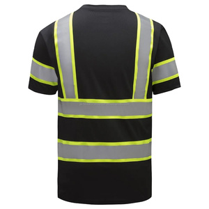 Latest Design Outdoor Safety Wear High Quality Best Design Polyester Material 2025 Round Neck Safety T <b>Shirt</b> Men - Product Image 6