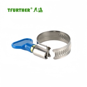 2024 Hot Bán <span class=keywords><strong>Hose</strong></span> kẹp với nhựa có thể điều chỉnh/kim loại xử lý bướm Key máy móc Phụ Kiện Làm Vườn công cụ ống phù hợp - Product Image 5