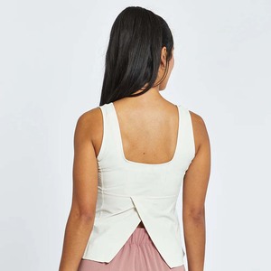 Organic Cotton Ladies-Crop Tank Top Transpirable - Product Image 2