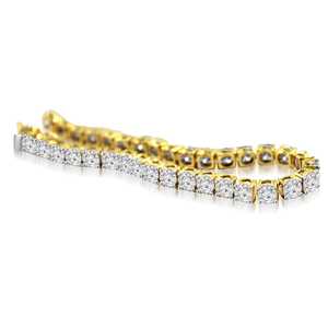 GRA Certificado de lujo personalizado 18K oro sólido Hip Hop tenis enlace en forma de corazón pulsera de diamantes para hombres y mujeres - Product Image 3