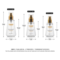 Suministro de Fábrica: Botella de Spray Transparente de PET en Forma de Cono de 120ml/150ml/200ml con Bomba de Pulverización Fina para Champú, Tónico, Aerosol y Perfume