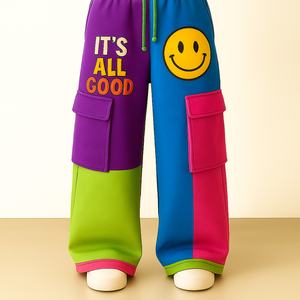 Pantalons mi-larges tendance pour hommes |   Délavage à la pierre |   Broderie de lettres personnalisée |   Respirant et écologique |   Fabricant OEM Faible MOQ - Product Image 2