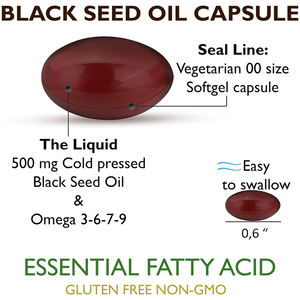 Cápsulas de Aceite de Semilla Negra Directo de Fábrica, Promueven la Digestión, Suplemento Natural para la Salud del Sistema Inmunológico, Cápsulas Blandas de Aceite de Semilla Negra - Product Image 5