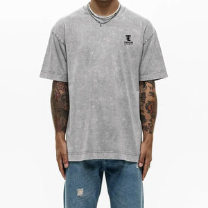 Camiseta de Estilo Nuevo y Popular con Lavado Ácido, Talla Personalizada, Camiseta con Lavado Ácido de la Mejor Calidad, Camiseta para Hombre con Lavado Ácido Hecha en Pakistán - Product Image 1