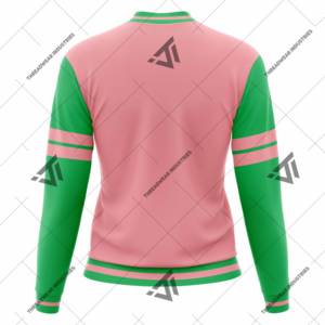 Alfa GRIEGO | Kapa | Alfa | AKA Sorority Clothing Mujeres bordadas Colorblock Bomber Jacket Varsity Jacket Parafernalia - Product Image 2