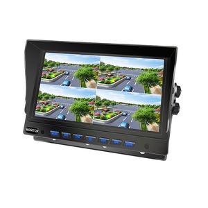 7 \ "AHD 1080p di động DVR Kit với 4/6 kênh Quad chia màn hình tối đa 256G <span class=keywords><strong>SD</strong></span> ip69k Heavy Duty xe tải đảo ngược Hệ thống camera - Product Image 1