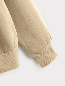 Sudadera con Capucha de Invierno con Forro Térmico, Cierre de Cremallera, Hombros Caídos, Talla Grande, al por Mayor, de Alta Calidad, Personalizable, Unisex, Lisa - Product Image 4