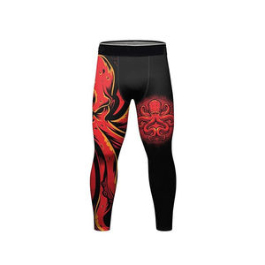 Camisetas de Compresión Personalizadas de Alta Calidad para Hombre, Camisetas de Secado Rápido para Gimnasio y Fitness, Conjunto de Camiseta y Pantalones Cortos de Poliéster Sublimado - Product Image 6