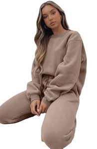 Conjunto Deportivo de Moda 2025 con Logotipo Personalizado, Talla Grande, Ropa Casual de 2 Piezas, Sudadera y Pantalones Deportivos para Mujer - Product Image 6