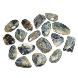 Cabujón de piedras preciosas facetadas de pietersita Natural de 17 piezas, cuentas sueltas de alta calidad para pulseras de joyería, fabricación de joyas - Product Image 2