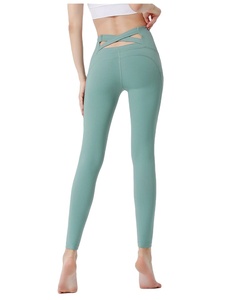 High Quality Fitness Women's Yoga <b>Leggings</b> High Waist Anti-Bacterial Breathable Polyester/<b>Nylon</b> Workout Fitness & Yoga Wear - Product Image 3