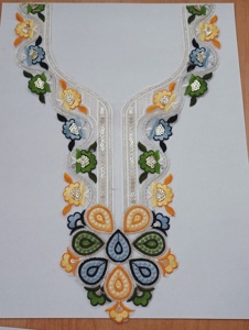 Custom Designed Embroidered <b>Fabric</b> Collars for Fashion Brands Bulk Supply Patches for Clothing in Various Sizes - Product Image 3