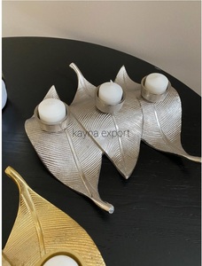 Candelabro de metal chapado en oro decorativo de lujo, decoración para el hogar y el restaurante, portavelas decorativo de mesa de oro largo - Product Image 6