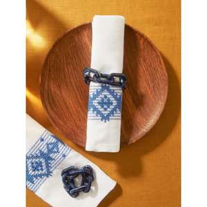 Ronds de serviette en résine artistique avec des motifs de tourbillon abstraits et les rendant parfaits pour les décorations de table créatives et colorées - Product Image 1